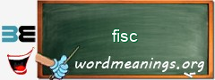 WordMeaning blackboard for fisc